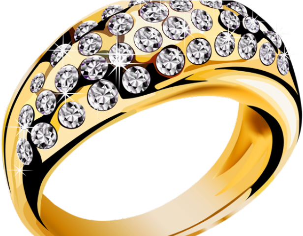 Jewellery Clipart Vintage Wedding Ring - Gold Ring Png (640x480)