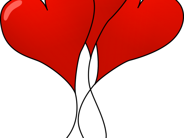 Balloon Clipart Heart - Baloes De Coração Vetor (640x480)