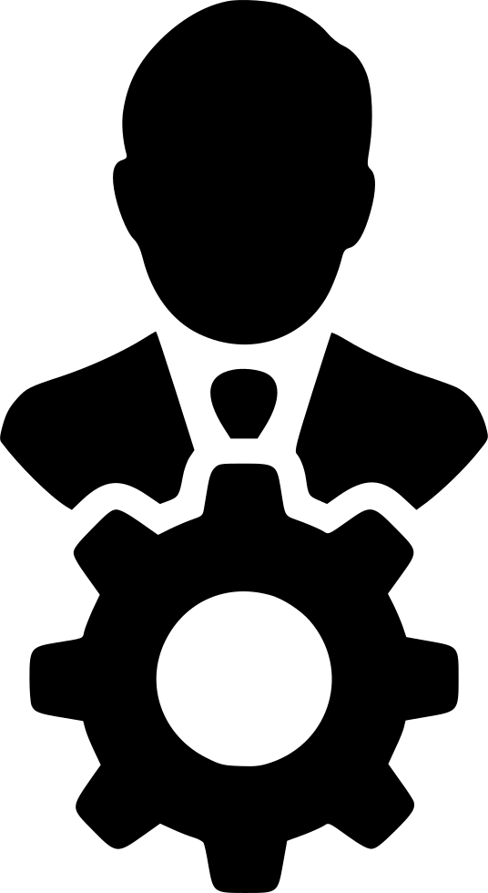 Man Gear Cog Avatar User Control Comments - User Control Icon Png (536x980)
