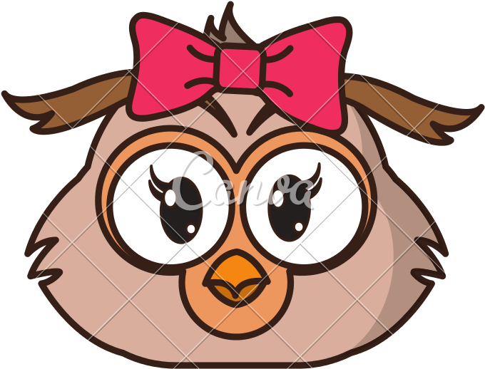 Female Owl Head Cute Animal - Female Owl Head Cute Animal (800x800)