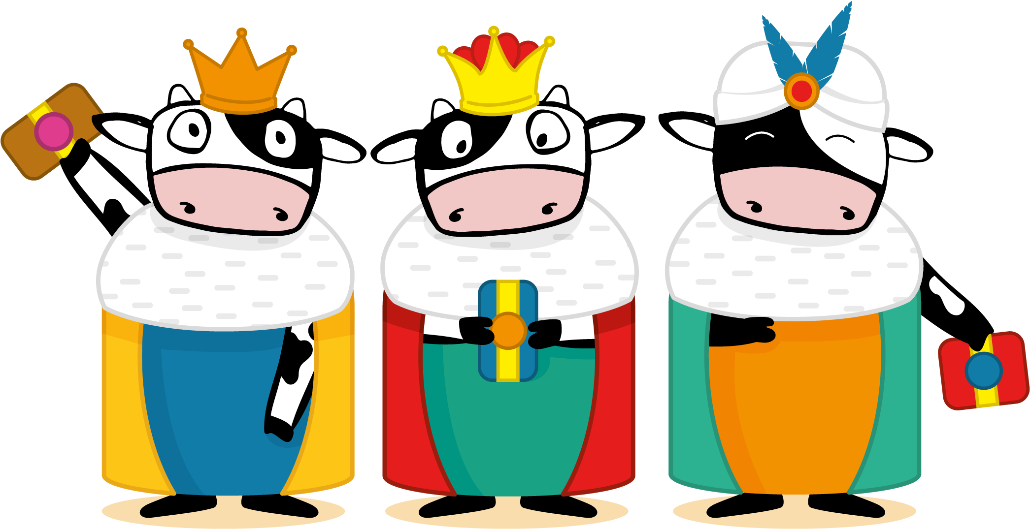 Los Reyes Magos ¡son La Leche , Se Merecen Un Regalo - Cartoon (2208x1192)