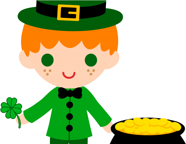 Green Leprechaun Cliparts - Cute Leprechaun Transparent (640x480)