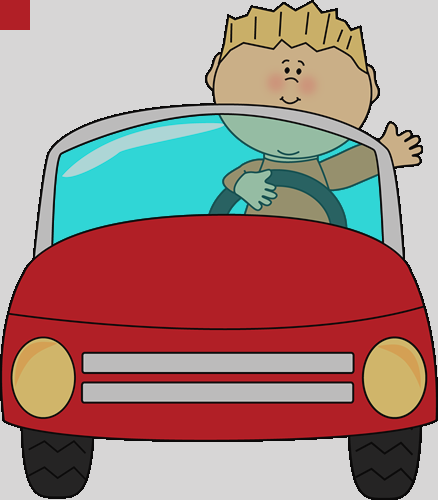 Car Clip Art A Car Clipart - Driving Clipart Transparent (438x500)