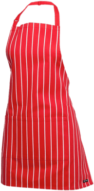 Red And White Striped Apron - Apron Png (400x400)