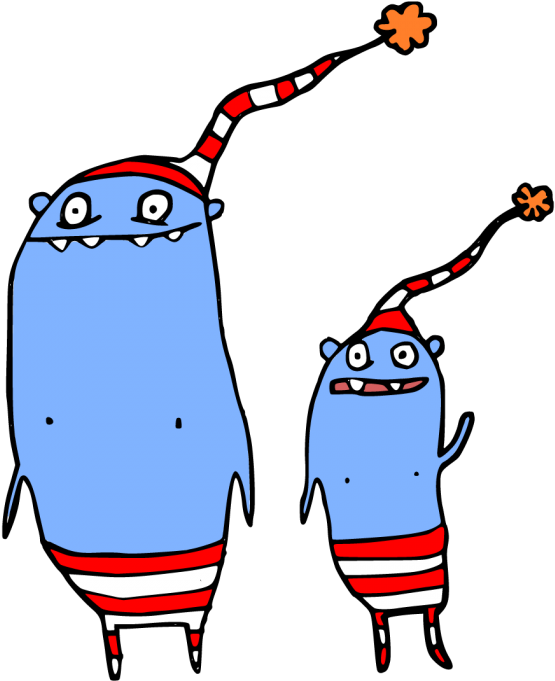 Monster Friends - Gumtoo Temporary Tattoos (700x700)