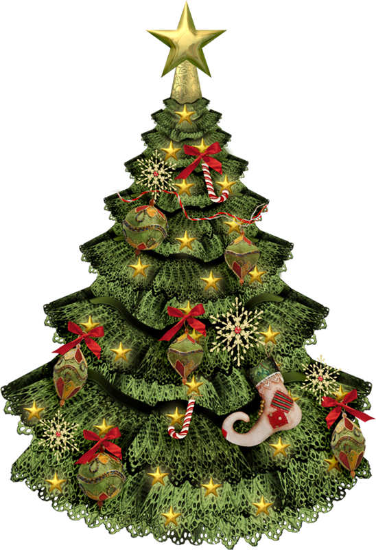 Prim Christmas, Christmas Trees, Christmas Clipart, - Новогодняя Елка На Прозрачном Фоне (548x800)