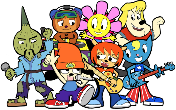 Parrappa The Rapper By Sandikarakhim - Cartoon (600x377)