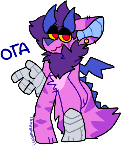 Ota By Lost Vhs Tape - Cartoon (500x583)