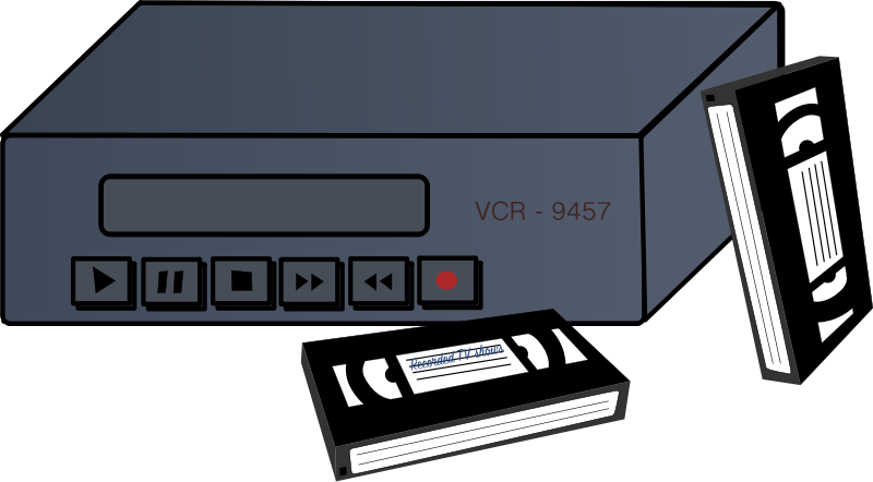 Medium Image - Vhs Tape Clip Art (800x442)