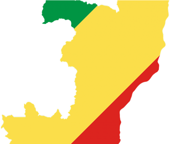 World Map Flag Clipart Png - Dr Congo Flag Map (640x480)