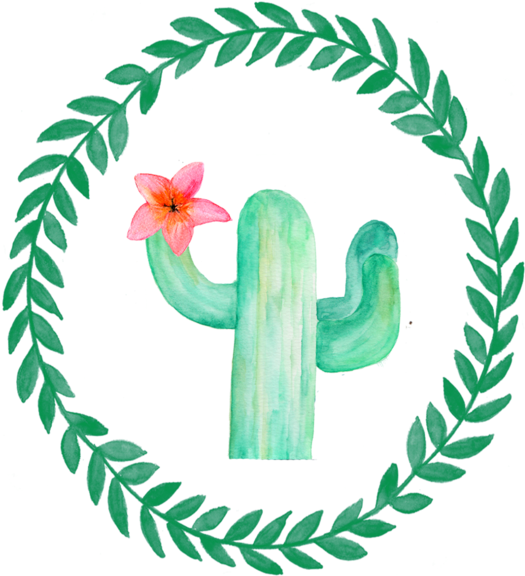 Cactus Transparent Artistic - Illustration (600x600)