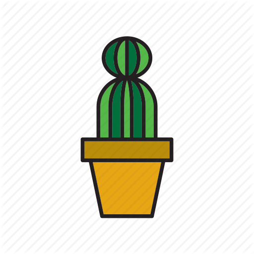 By Beguima Botanical Cacti Flowerpot Plant Pot - Illustration (512x512)