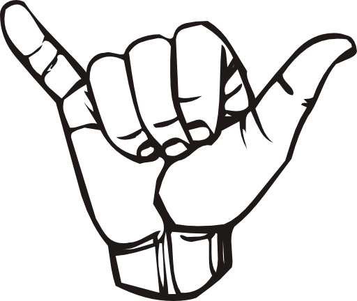 Sign Language Y Hang Loose - Agree Sign Language (512x432)