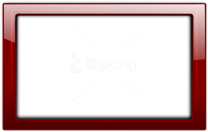 Free Png Red Border Frame Png - Free Red Transparent Abstract Borders (850x540)