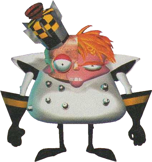 Cosplay Clipart Mini - Crash Bandicoot Rocket Head (665x727)