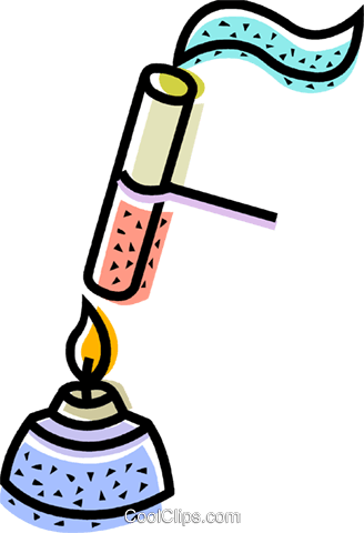Bunsen Burners Royalty Free Vector Clip Art Illustration - Bunsen Burner With Testtube (328x480)