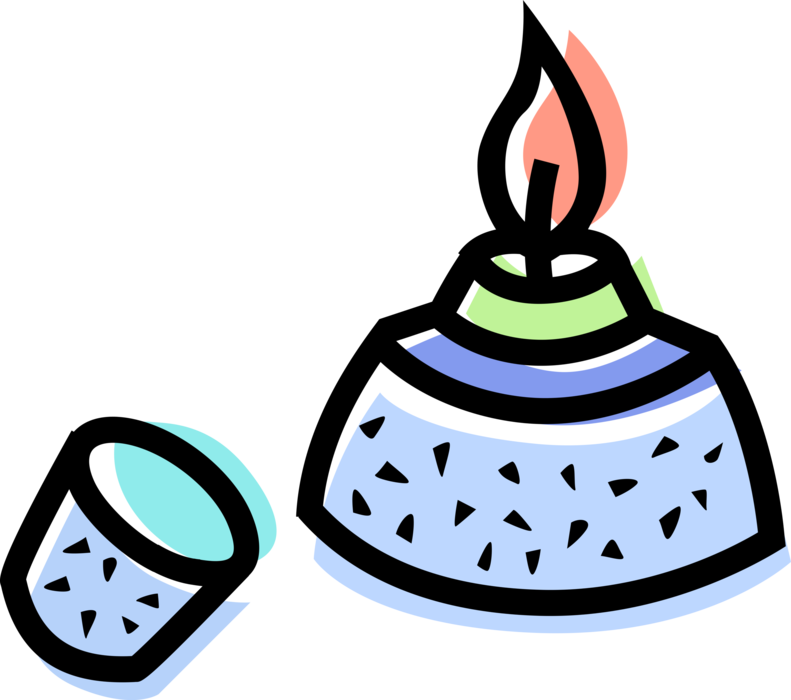 Vector Illustration Of Laboratory Chemistry Research - Bunsen Burner With Testtube (791x700)
