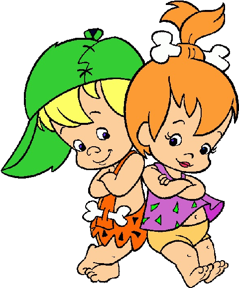 Flintstones Free Coloring Pages Of Bam And Ⓒ - Bam Bam Y Pebbles (600x600)