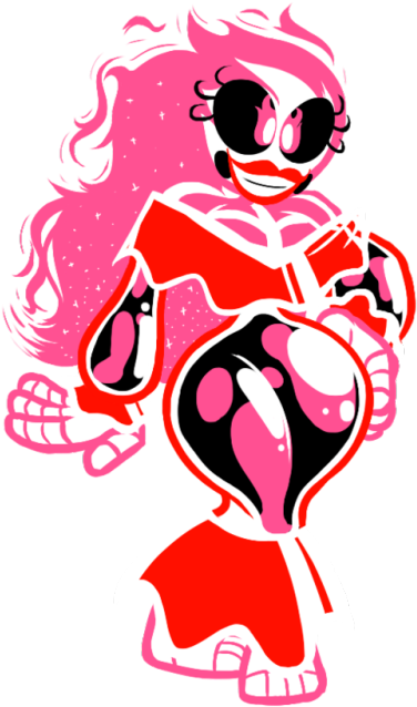 Pic For A Friend, A Lava Lamp Fire Skeleton Chick - Cartoon (500x654)