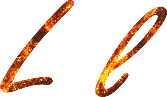 Letter, L, Fire, Embers, Lava, Font - L Letter (587x340)