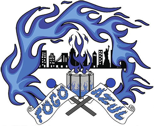 A New York City "medley" Of A Drumline, Marching Band, - Crest (500x425)