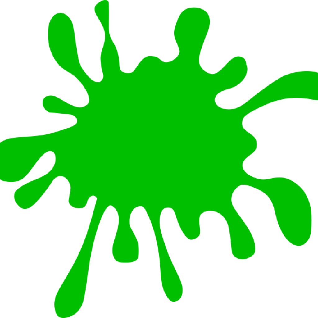 Splatter Clipart Green Splatter Clip Art At Clker Vector - Orange Paint Splatter Clipart (1024x1024)