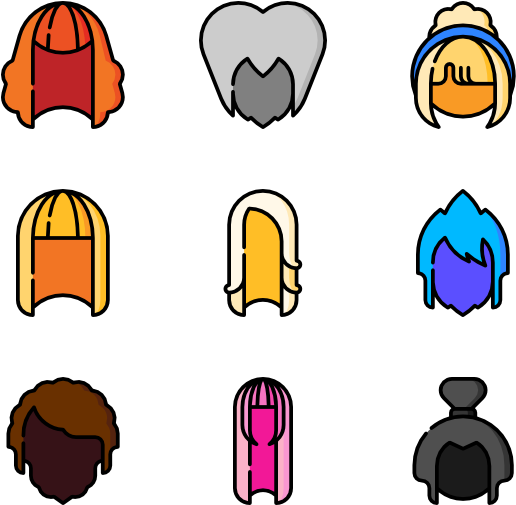 Wigs - Wigs (600x564)