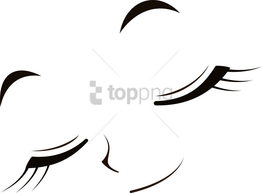 Free Png Closed Eyes Png Image With Transparent Background - Closed Anime Eyes Png (850x626)
