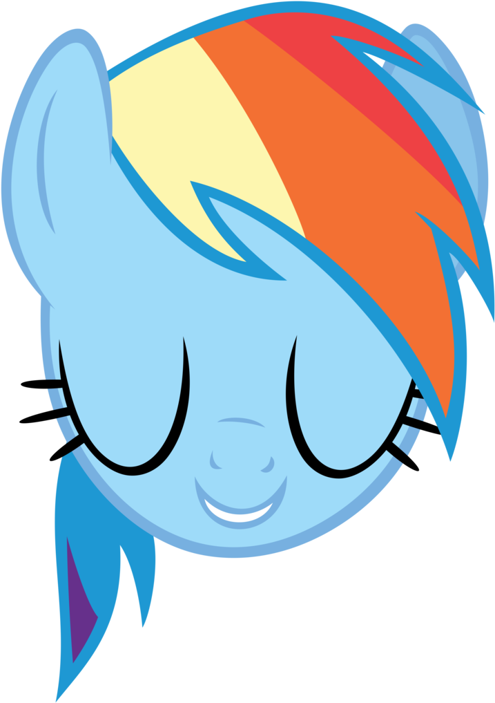 Absurd Res, Artist - My Little Pony Rainbow Dash Head (726x1024)