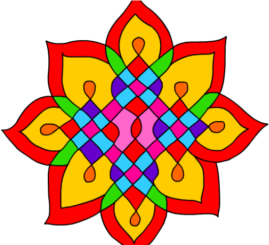 Diwali Clipart Diwali Party - Rangoli (640x480)