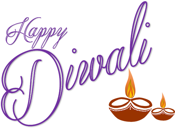 Happy Diwali Wishes Free Clipart - Calligraphy (600x475)