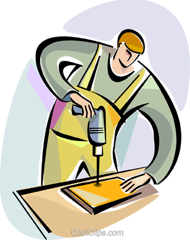 Trades People Royalty Free Vector Clip Art Illustration - Trades People Royalty Free Vector Clip Art Illustration (380x480)