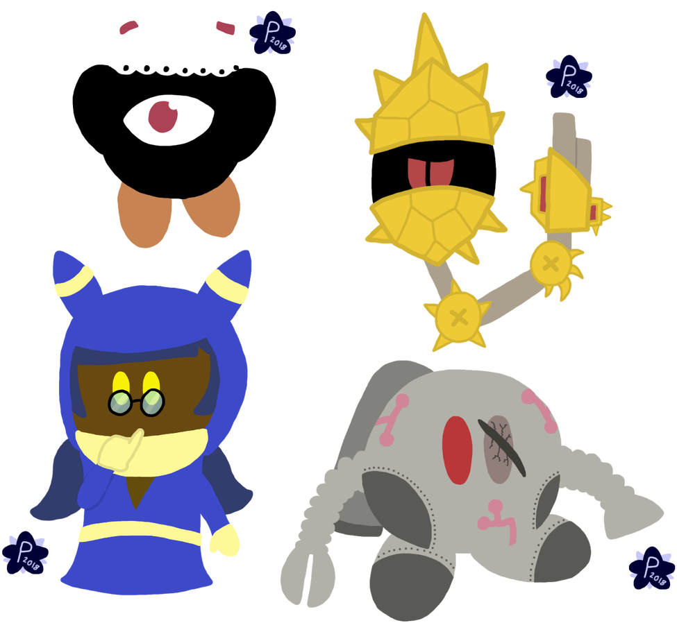 Art Trades With Various Kirby Amino Users By Platinum-comet - Cartoon (1024x951)