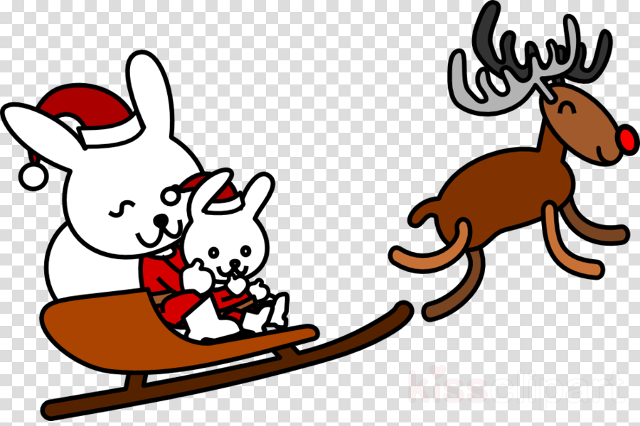 Christmas Rabbit Clip Art Clipart Santa Claus Christmas - Christmas Number Bonds Worksheet (900x600)