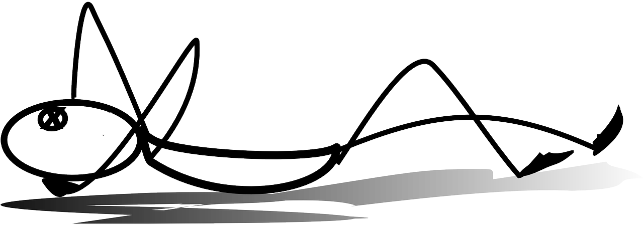 Maybe You Should Go Back And Pick Up A Weapon Silly - Sleeping Stick Figure Png (1280x640)