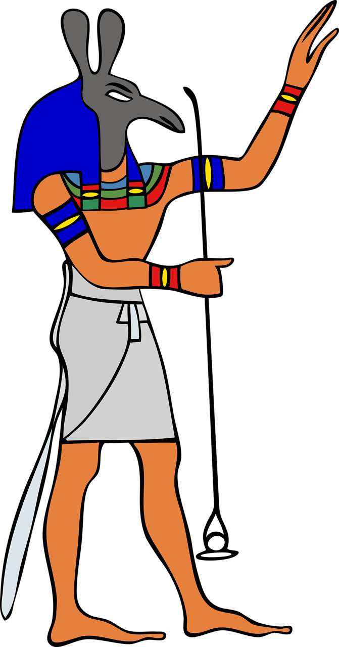 Free Egyptian Clip Art - Egyptian Gods And Goddesses (671x1280)