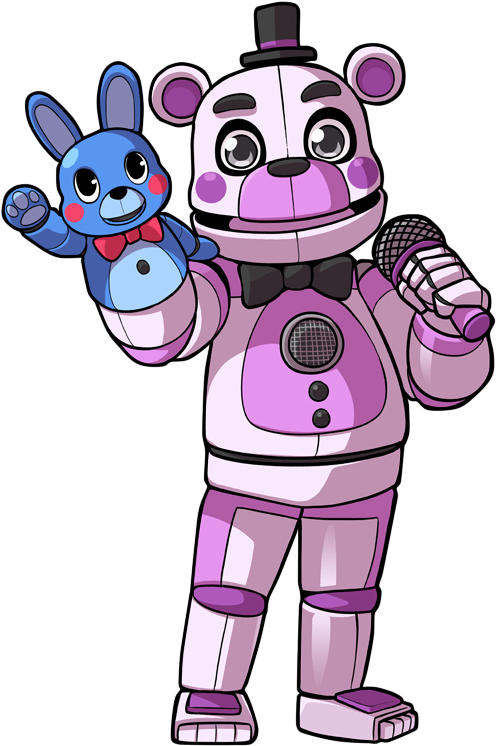 Funtime Freddy And Bon-bon Chibi By Soyfrutillademg - Fnaf Sl Funtime Freddy Chibi (600x800)