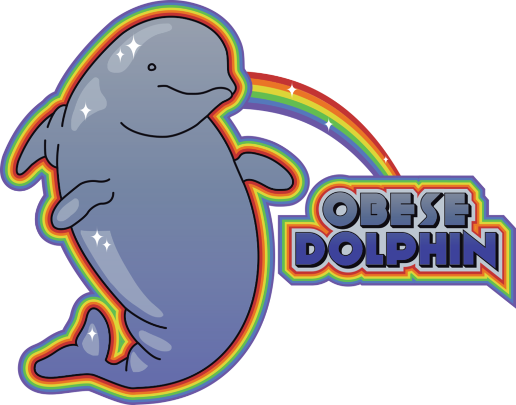 Obese Dolphin Logo By Pikajane On Deviantart - Obese Dolphin (1010x792)