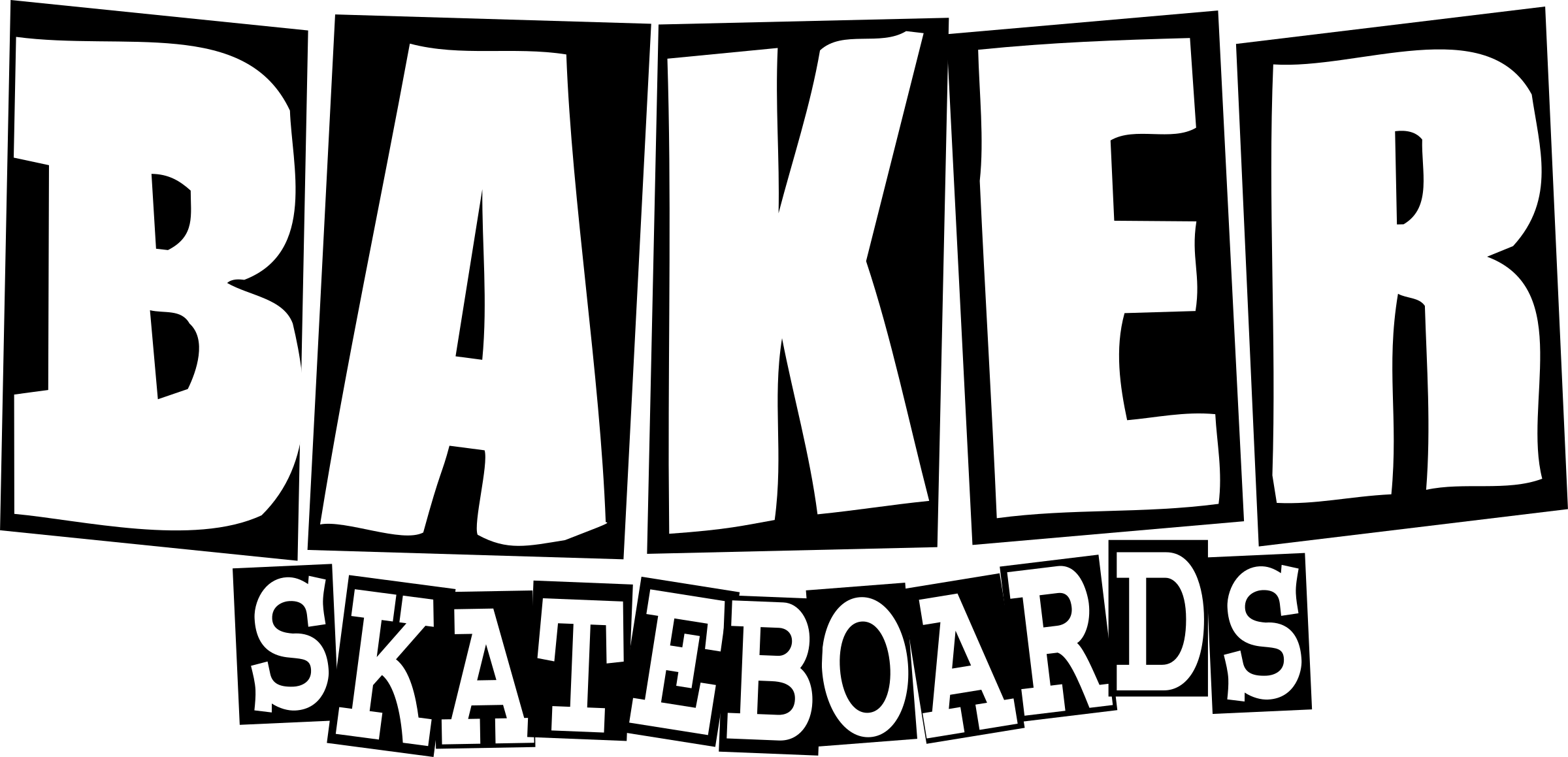 Baker Png - Baker Skateboards Logo Vector (2400x1159)