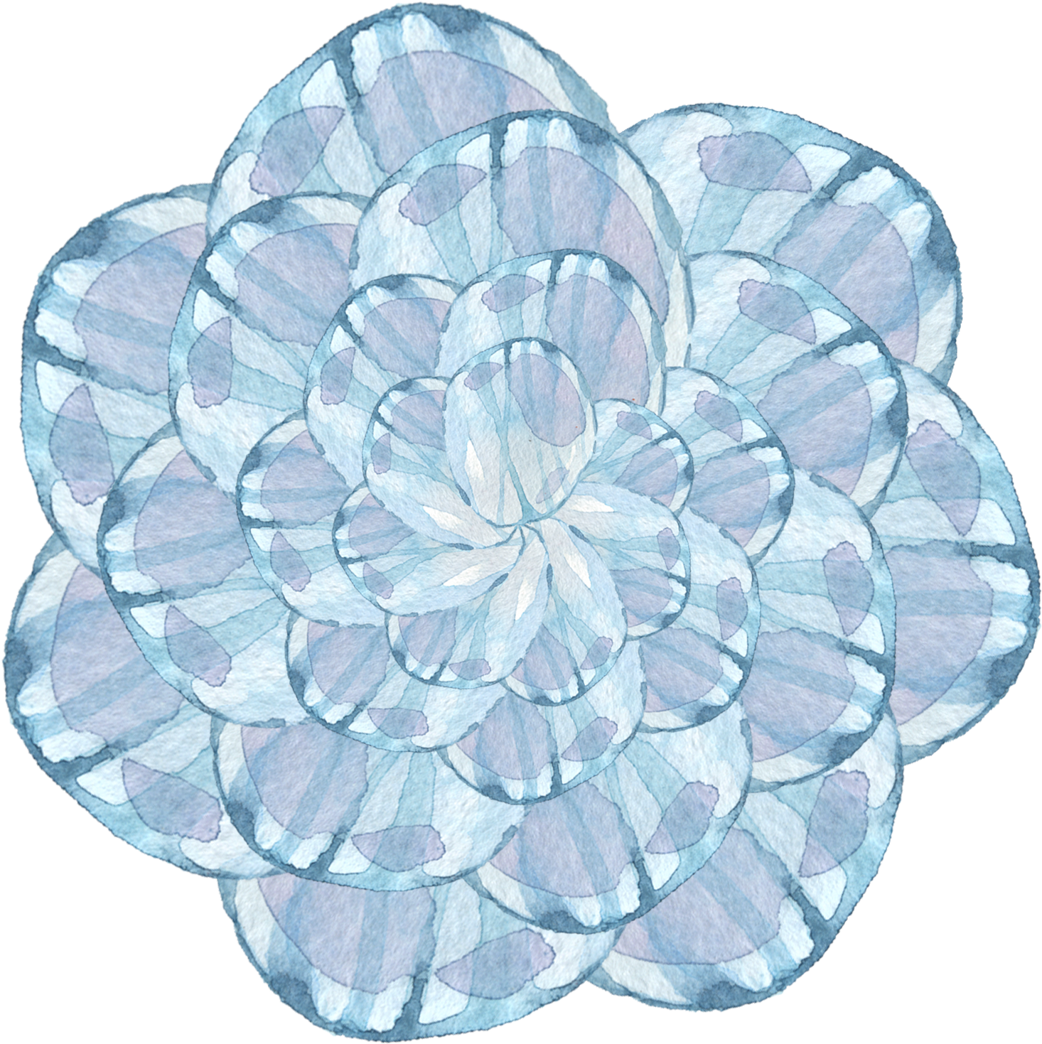Simple Stylish Decorative Watercolor Png And Psd - Dahlia (2000x2000)