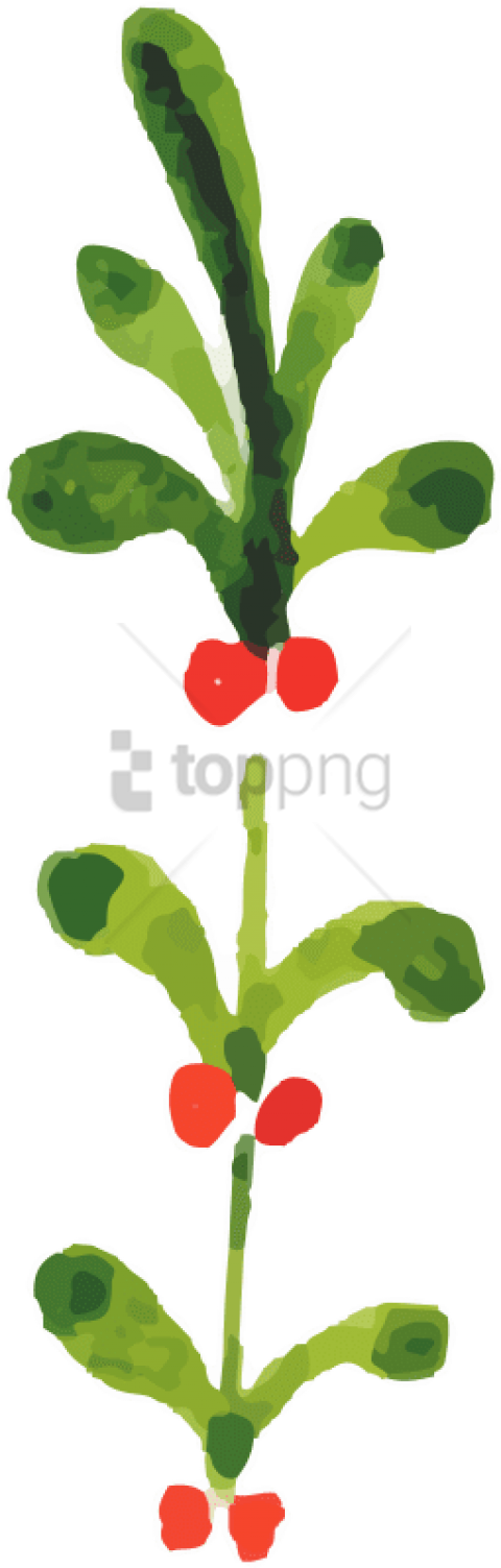 Free Png Watercolor Christmas Flowers Png Image With - Watercolor Plants Png (480x1503)