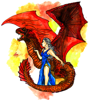 Daenerys Targaryen Game Of Thrones By Shkvivi On Deviantart - Illustration (350x350)