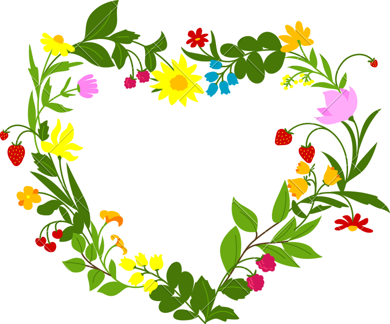 Floral Wreath Icon - Flower (800x665)