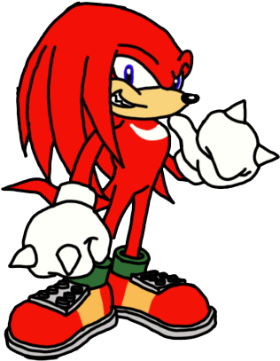 A Powerful Ancient Relic Which Is His Solemn Duty To - Sonic The Hedgehog Knuckles (418x432)