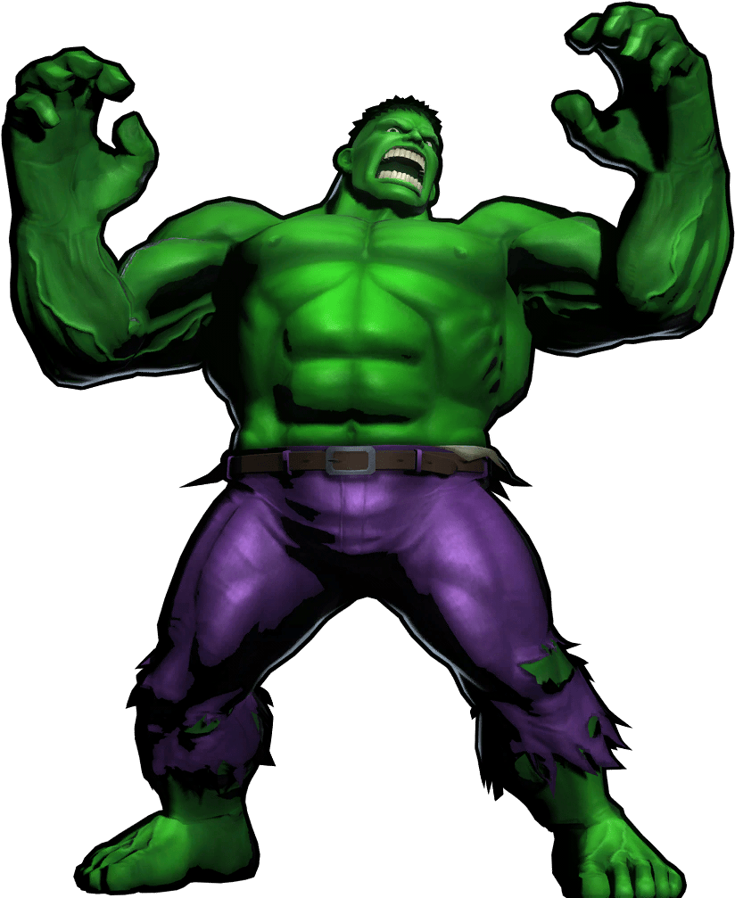 Hulk Clip Art Characters - Hulk With Purple Pants (1024x1024)