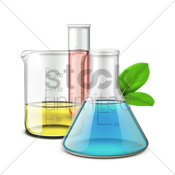 Beaker Clipart Laboratory Flasks Beaker Erlenmeyer - Laboratory (600x600)