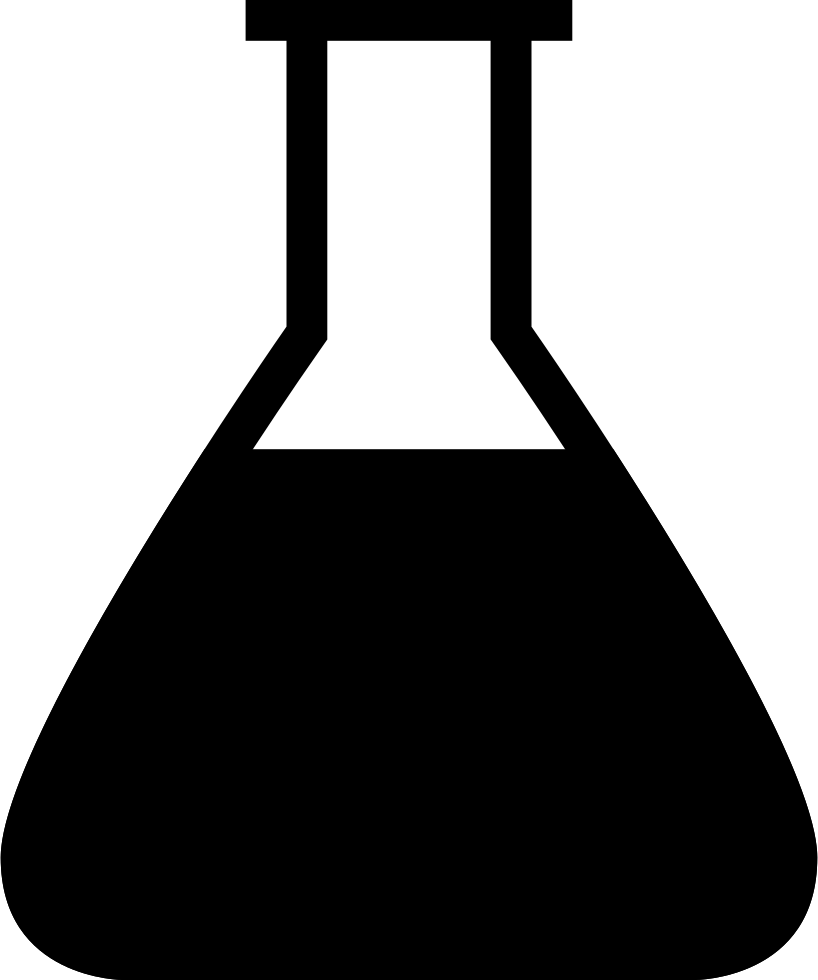 Conical Flask Clipart - Laboratory Flask.