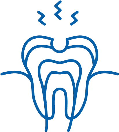 Icon Of A Damaged Tooth Ready For Restoration - Tooth Cavity Png (500x500)