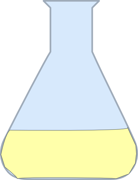 Source - Www - Clker - Com - Report - Erlenmeyer Flask - Illustration (456x596)