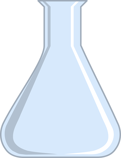 Flask, Beaker, Chemistry, Container, Laboratory - White Chemical Flask (490x640)